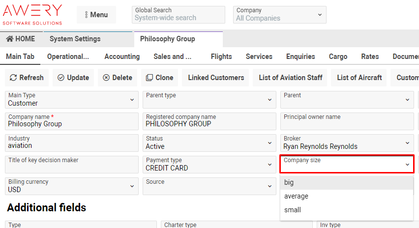 A screenshot of a company account  AI-generated content may be incorrect.